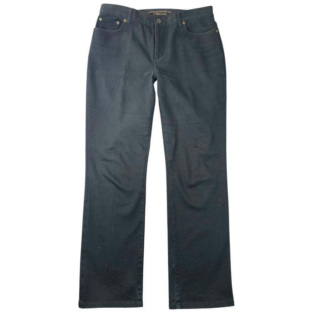Lauren Jeans Co Premium Classic Straight Black Jeans Denim Ralph Lauren 10